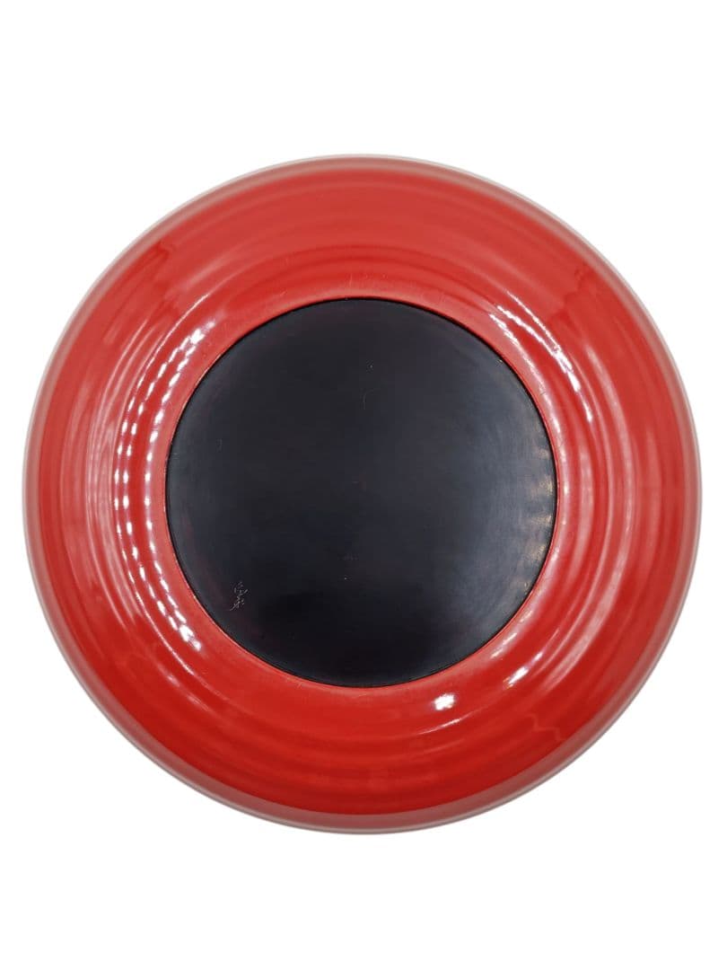 表千家【尋牛斎 書付】【山本象石】 『鷲山塗 朱塗 食籠』在花押 底部彫銘 共箱