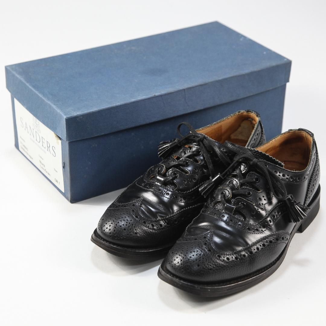 SANDERS Full Brogue Ghillie ギリーシューズ 26cm