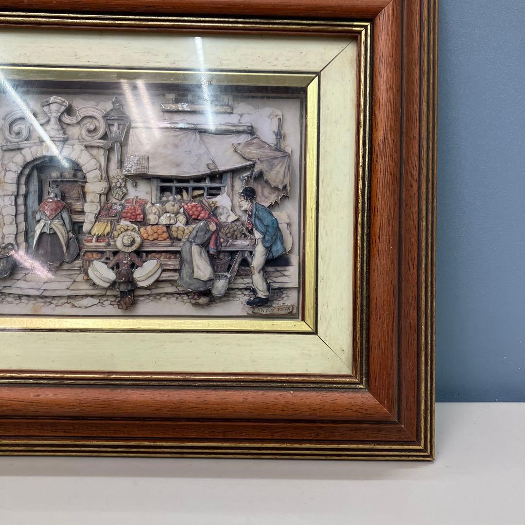 希少 アントン・ピック シャドーボックス 額装 壁掛け 3Dアート 立体絵