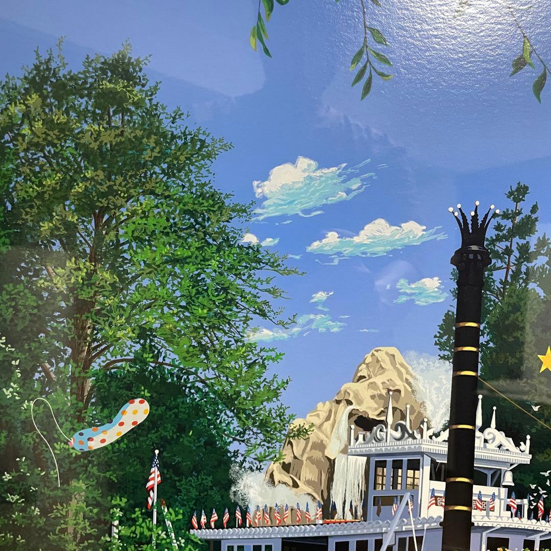 ヒロ ヤマガタ マーク トゥエイン号 ディズニー シルクスクリーン 限定 保証書