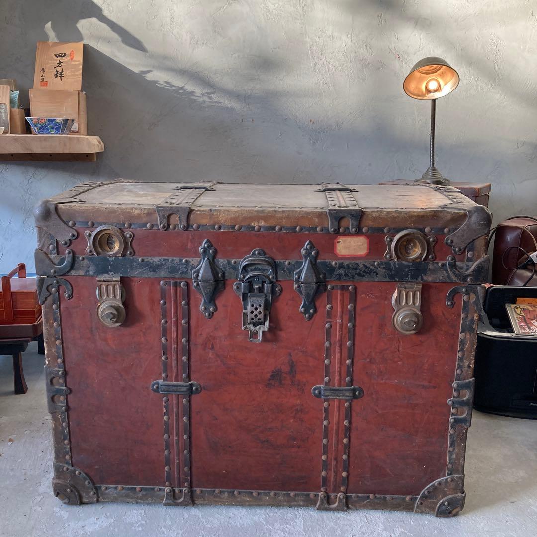 ⭐️稀少価値　レア物　アンティーク　ヴィンテージ　USトランク　スタッズ