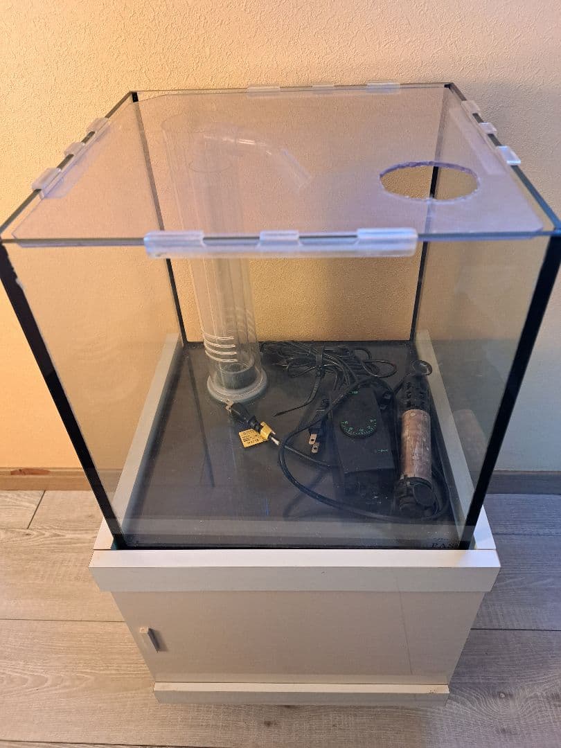 ガラス水槽オーバーフロー (30cm x 30cm x 30cm)