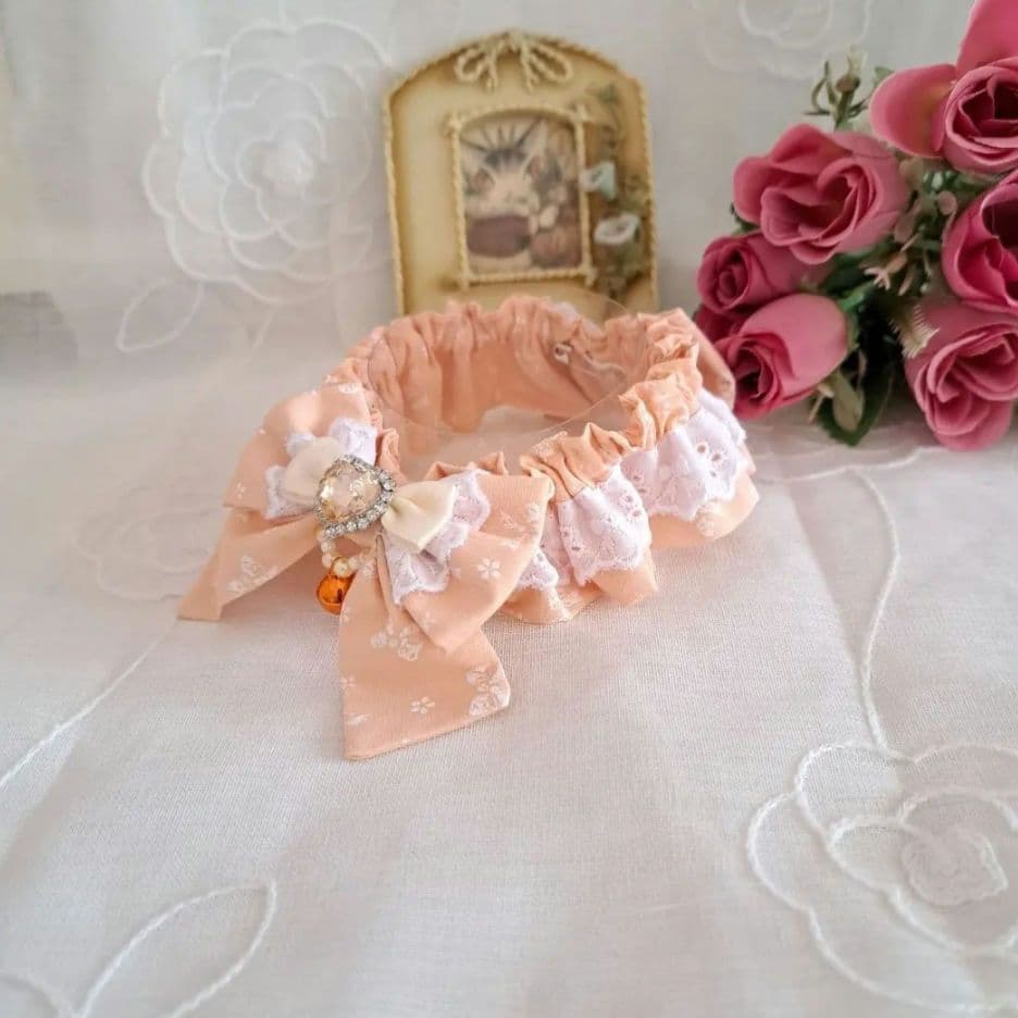 はる、ストライプアリス(ピンク)わんちゃん猫ちゃん用スタイ