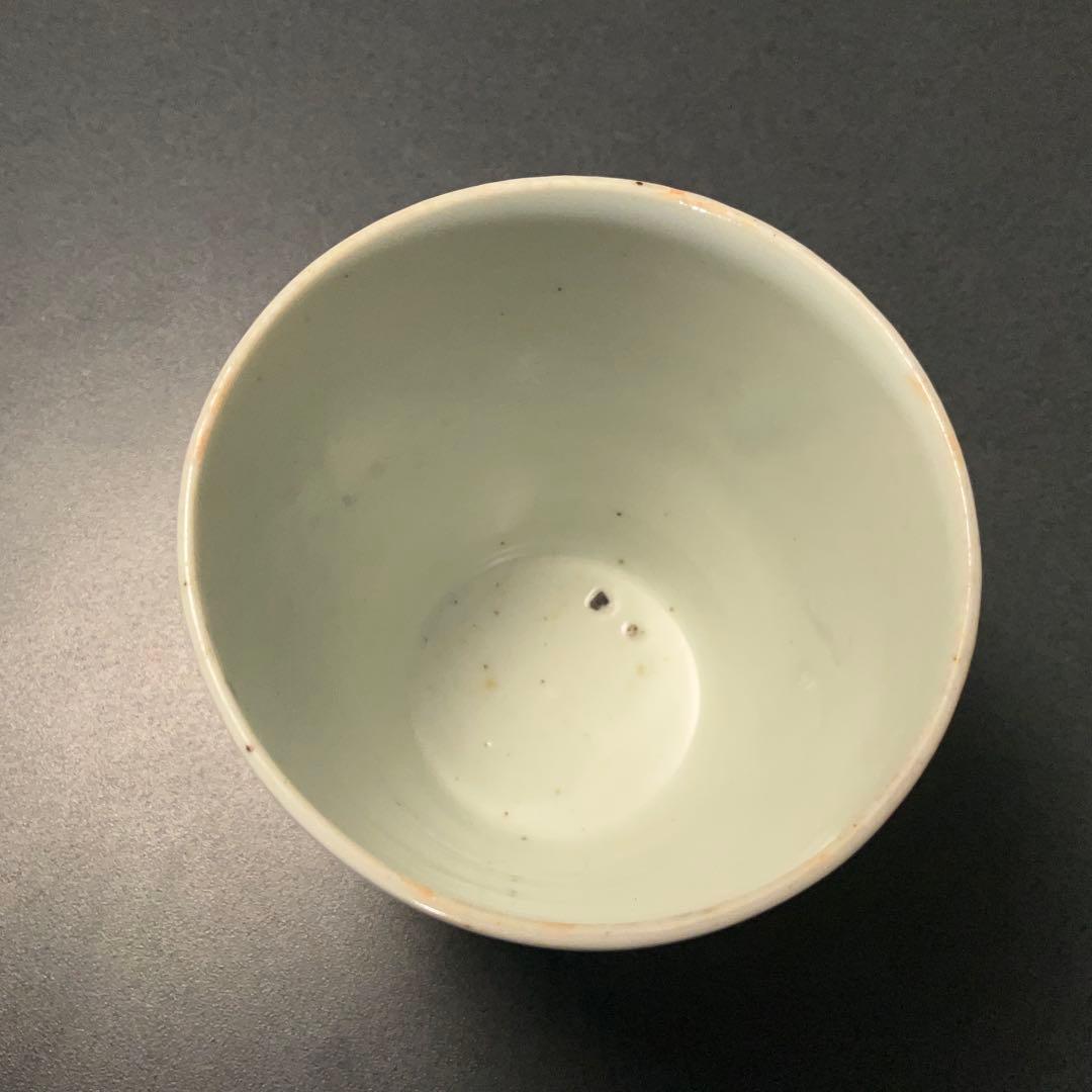 伊万里染付あざみ図蕎麦猪口　古伊万里　骨董　R1297ダA