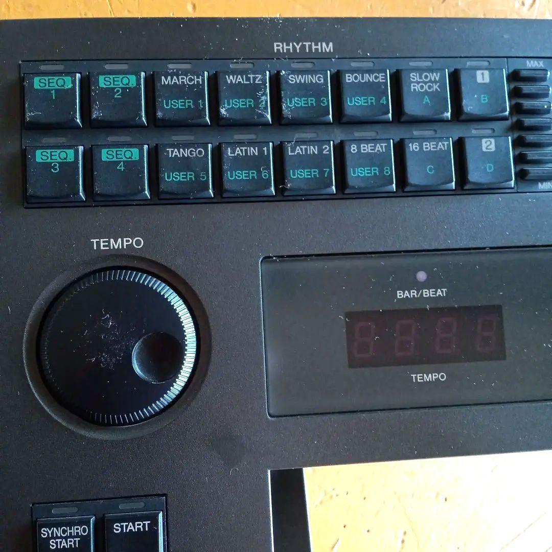 YAMAHA　Electone　EL-87 リズム・テンポ操作部とその基板
