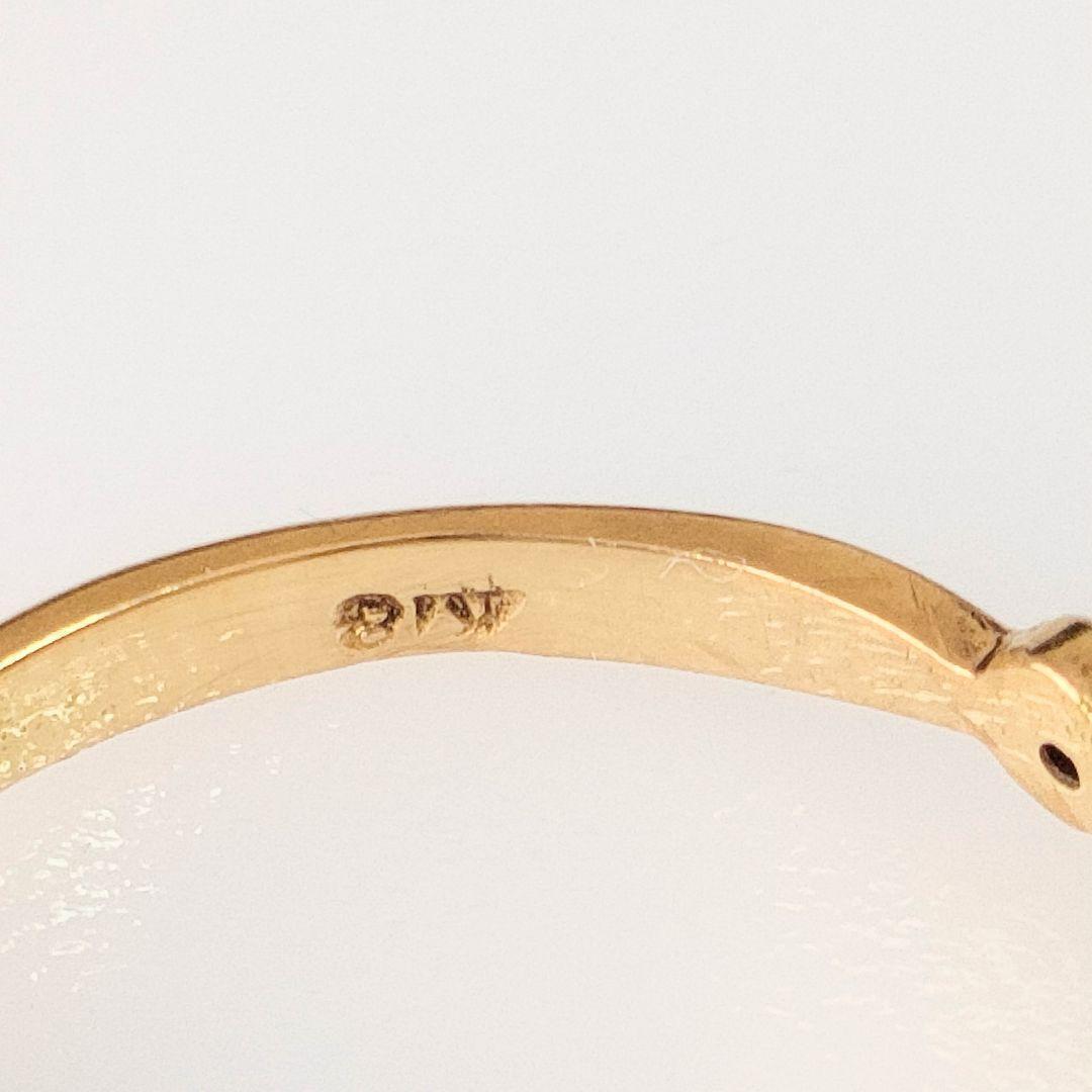 K18　天然石ルビー　天然ダイヤモンド　リング　指輪　ゴールド　ルビー　11