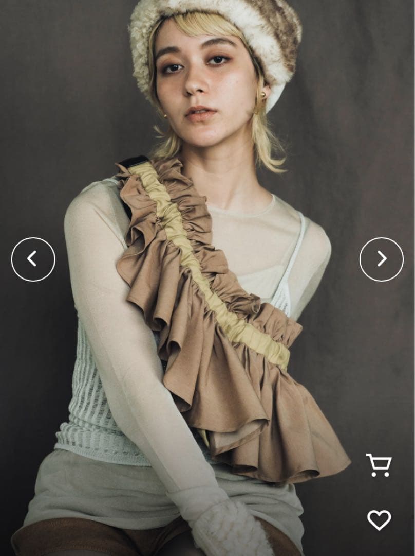 ORIENT MILLINERY DORA【ドーラ】フリルバッグ