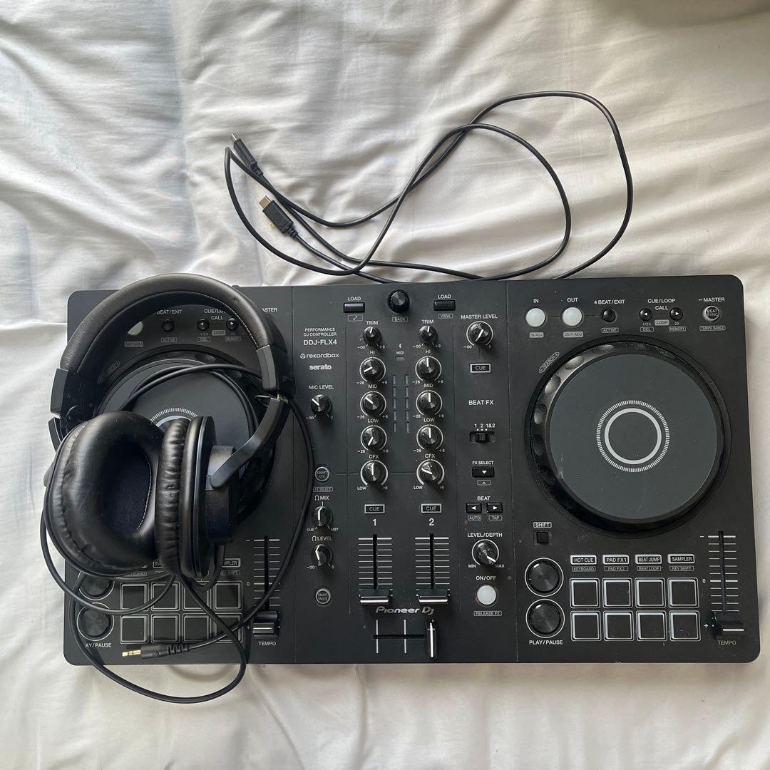 DDJ-flx4 オーディオテクニカ　ヘッドフォン付き