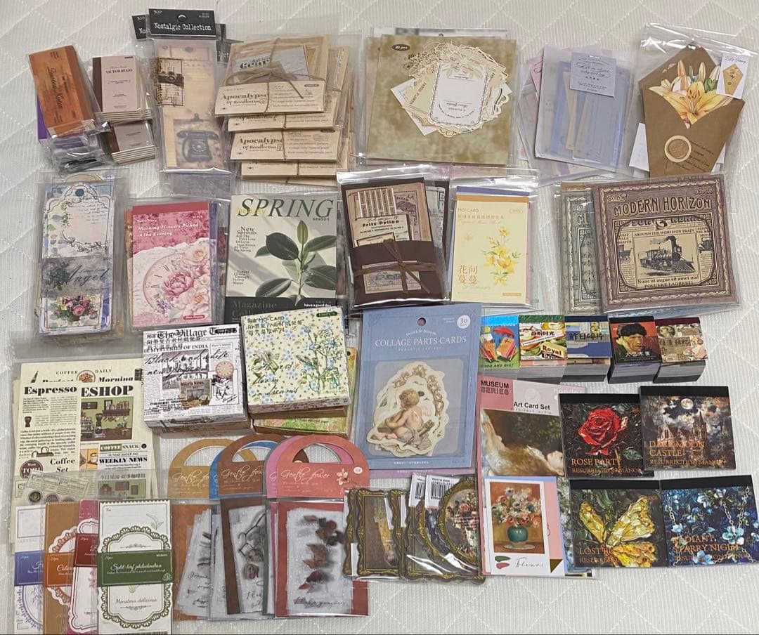 コラージュ素材100個セット