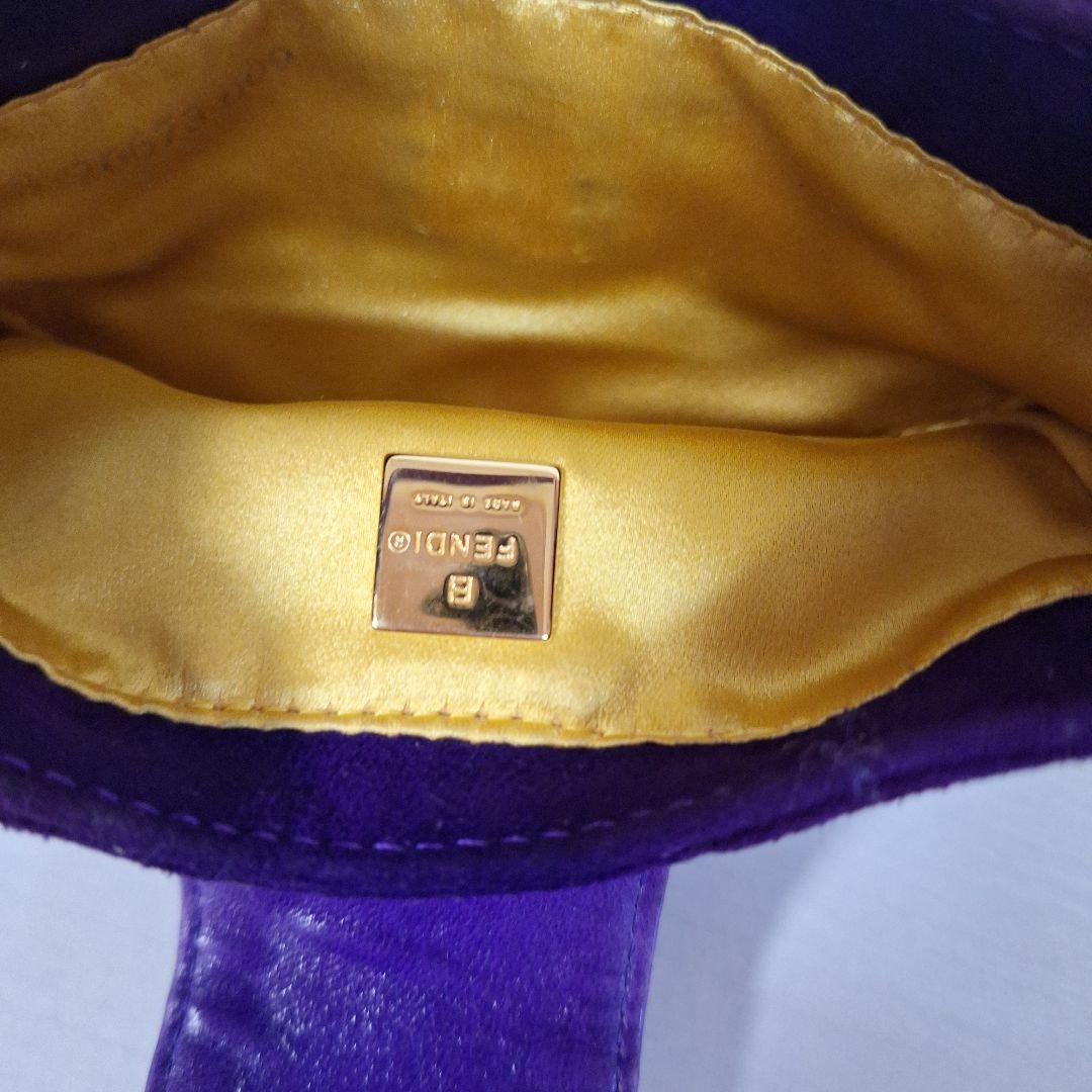 Fendi 紫色 ハンドバッグ
