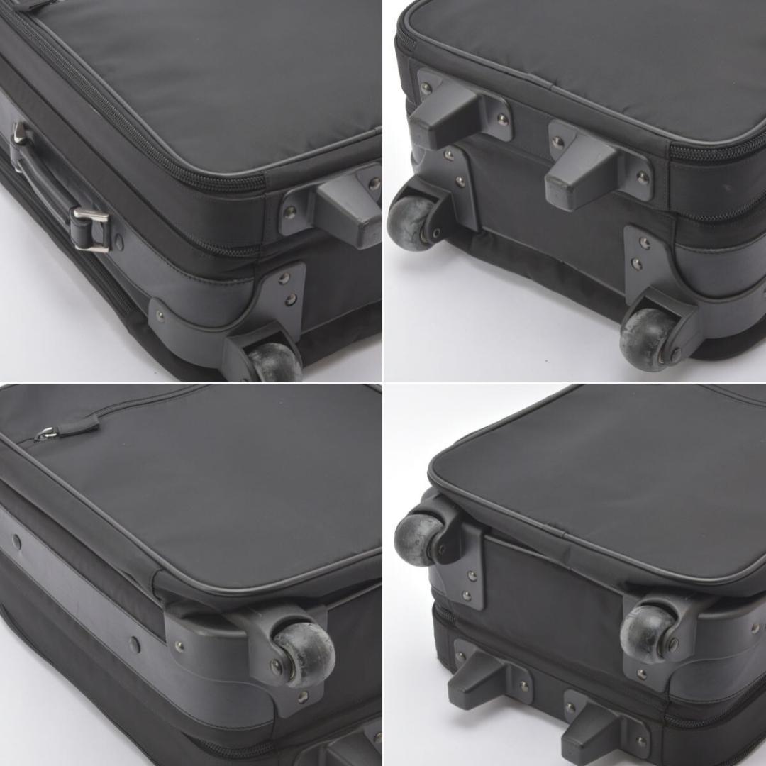 美品◇PRADA プラダ キャリーケース 50 ナイロン ブラック 機内持込可