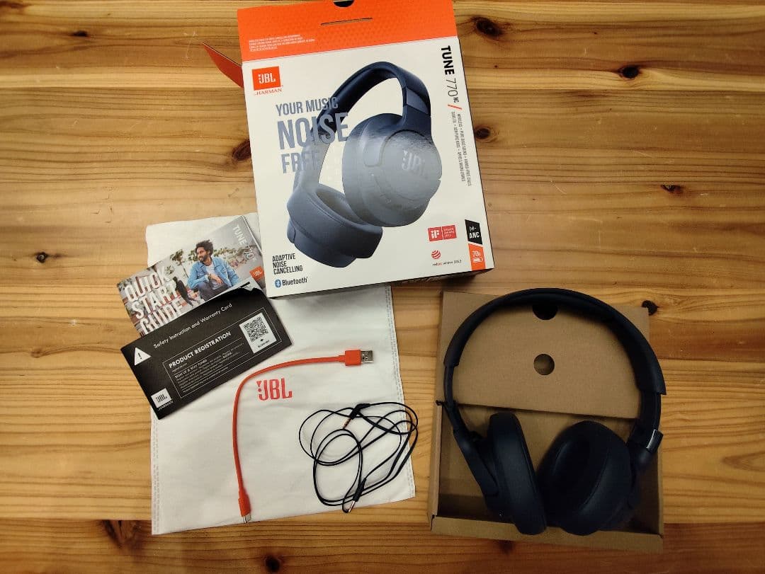 JBL TUNE 770NC ワイヤレスヘッドホン ブルー