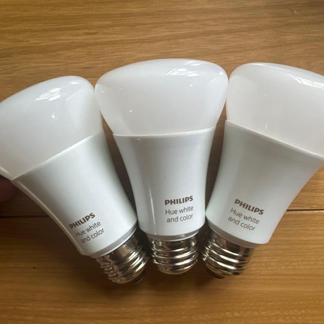 Philips Hue 白色・カラー LED電球 806ルーメン　3個セット
