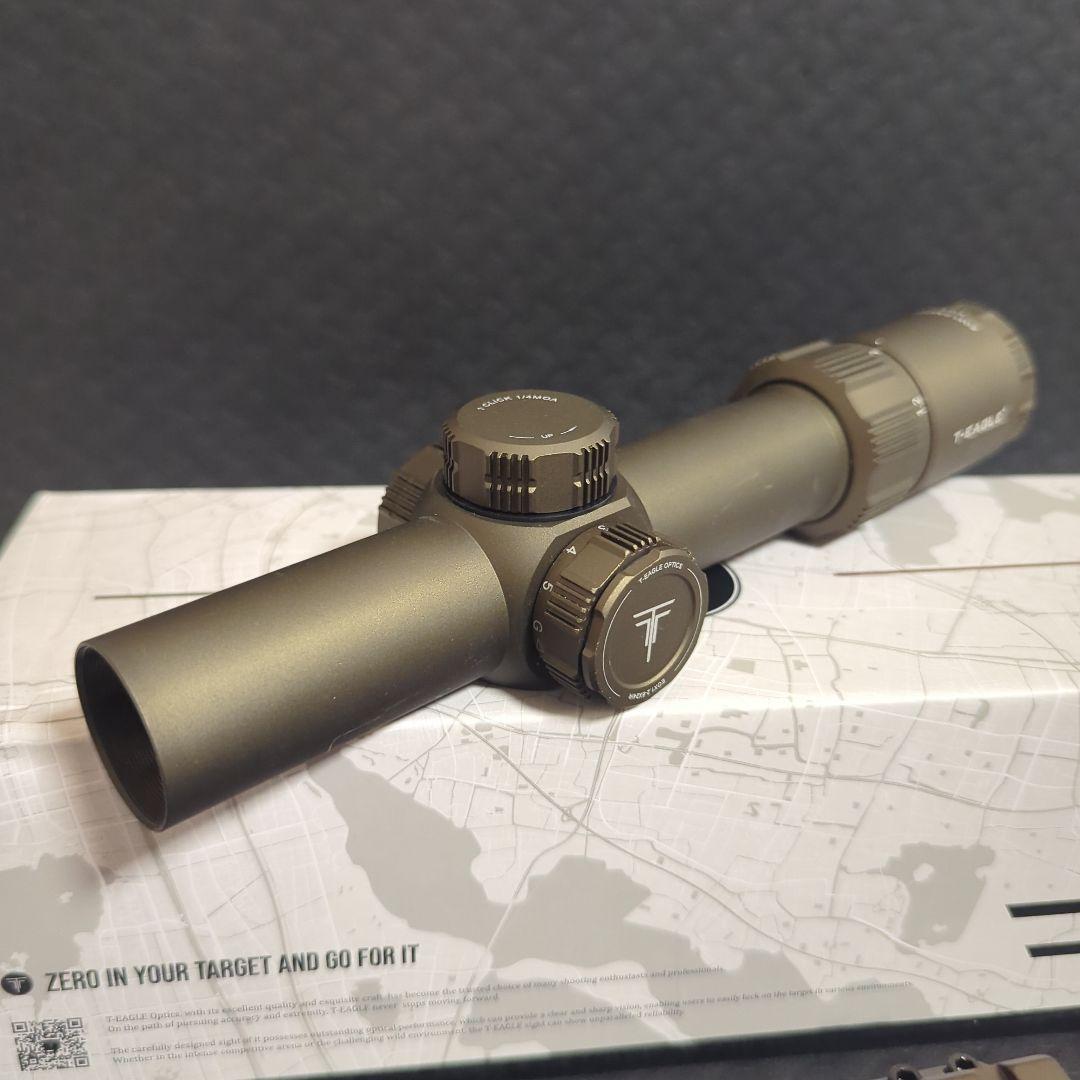 T-EAGLE EOX1.2-6X24IR 光学スコープ、レッド/グリーンイルミ