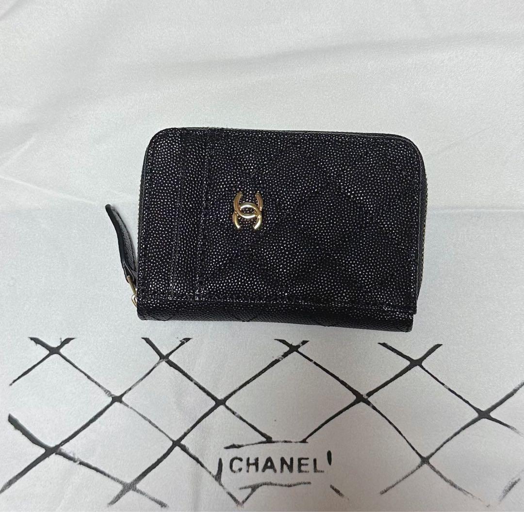CHANEL ブラック レザーキルティングケースノベルティ新品