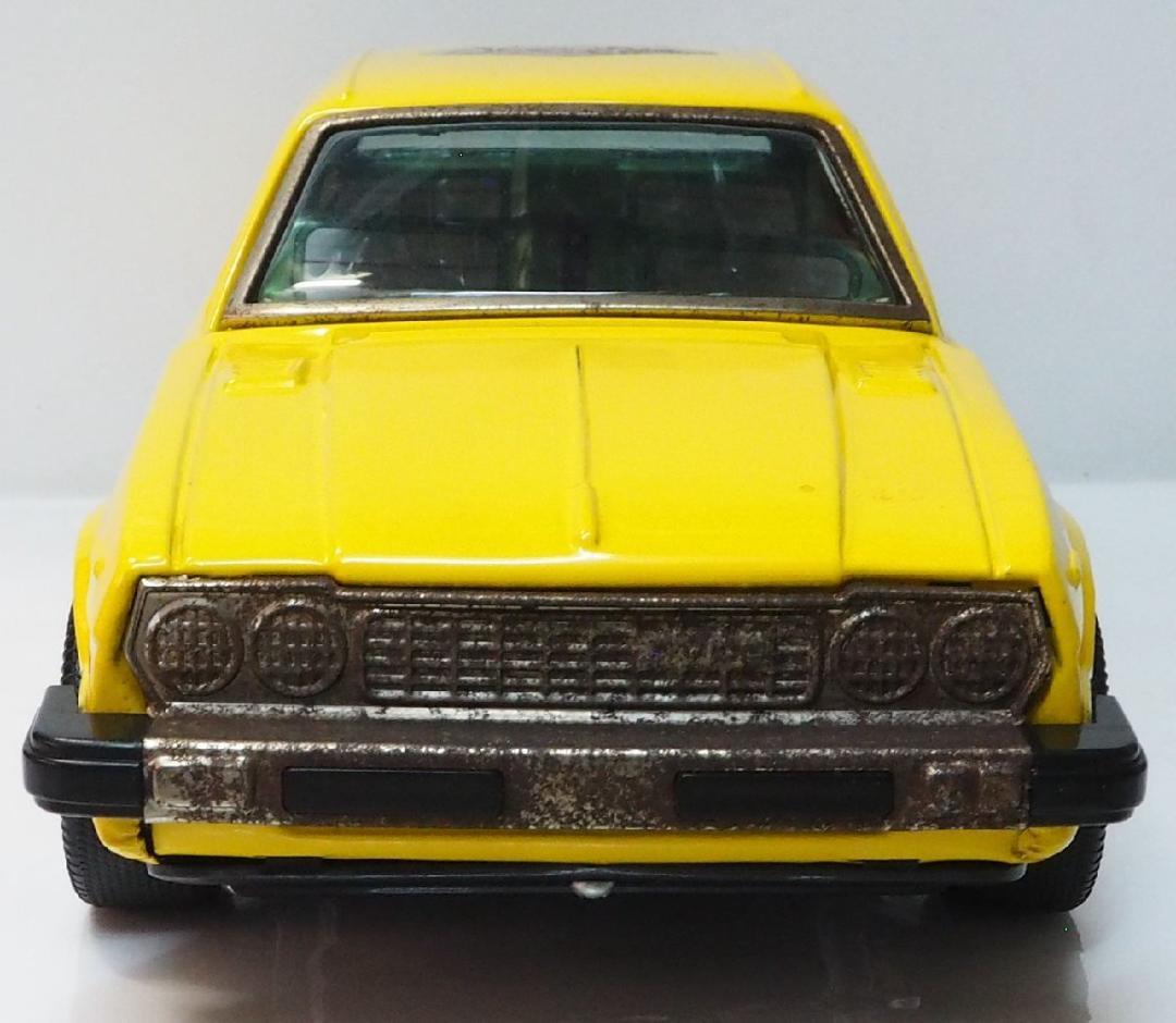 野村【ホンダ アコードCVCC黄イエロー フリクション】当時物ブリキ自動車 箱無