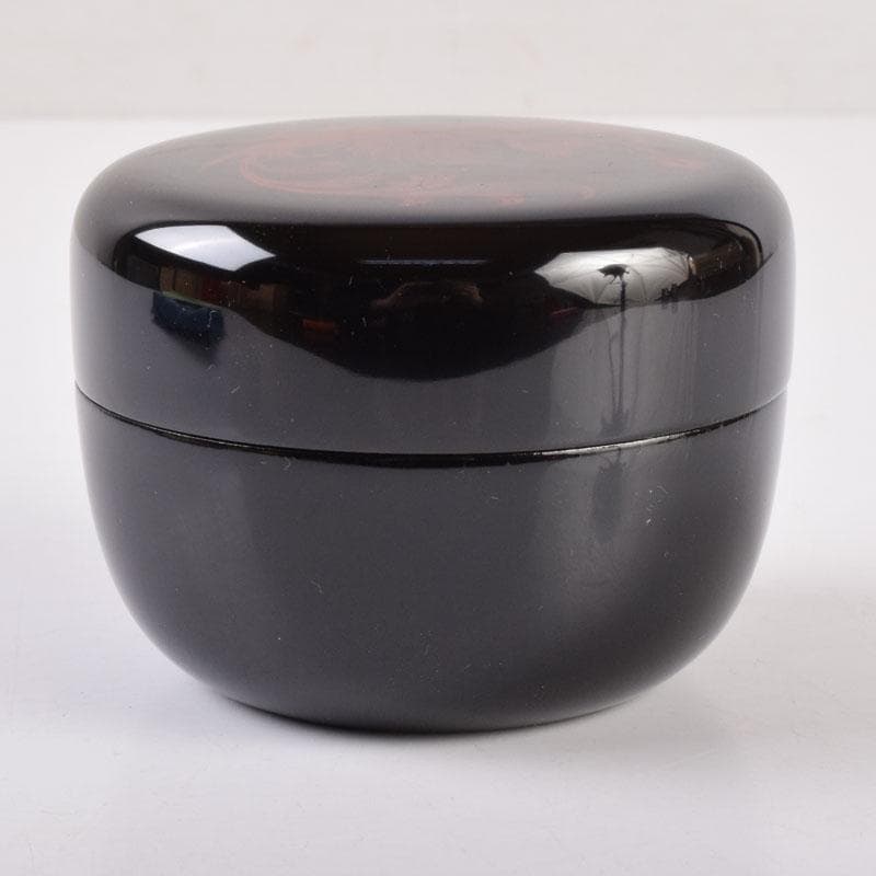 茶道具　山中塗　塗師　前端雅峯作　雲鳳凰蒔絵　大棗　共箱　V　8469