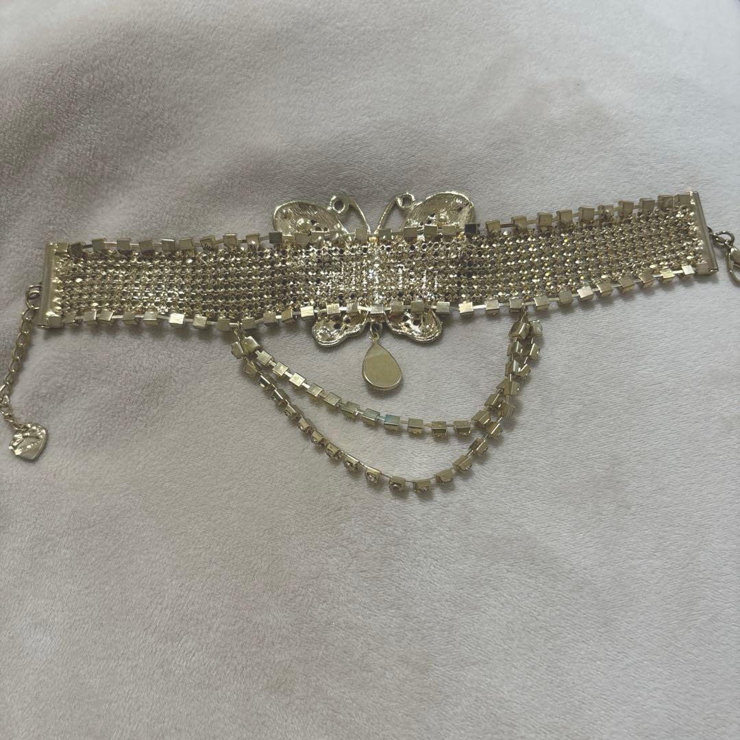 MA＊RS バタフライ柄　バレッタ、アンクレット2点セット