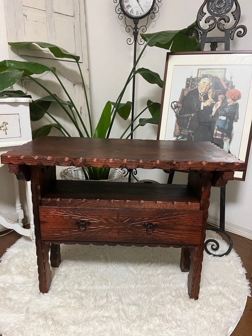 和製ヴィンテージ サイドテーブル　ナイトテーブル