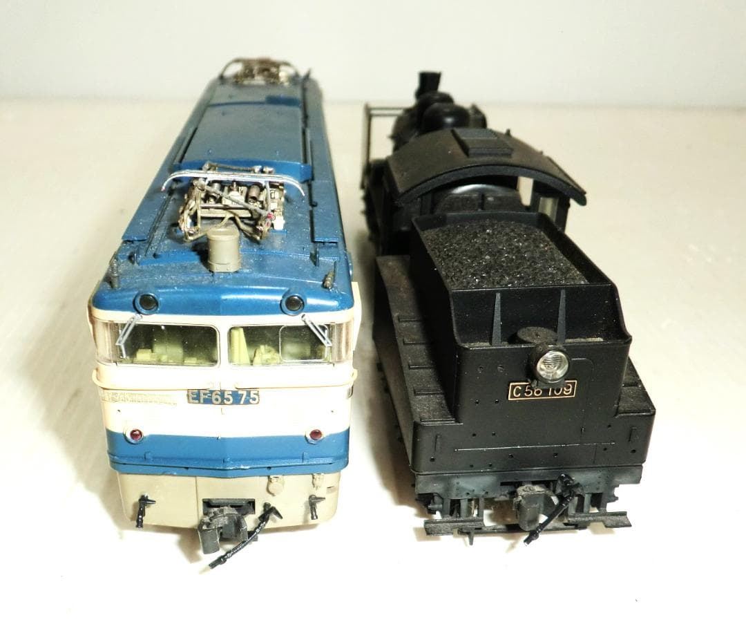 KATO C56形蒸気機関車とEF65形電気機関車 外観ジャンク