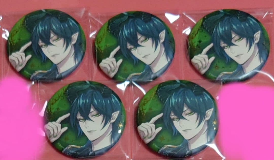 ツイステ マレウス 缶バッジ ツイステ展 ブレイジングジュエル