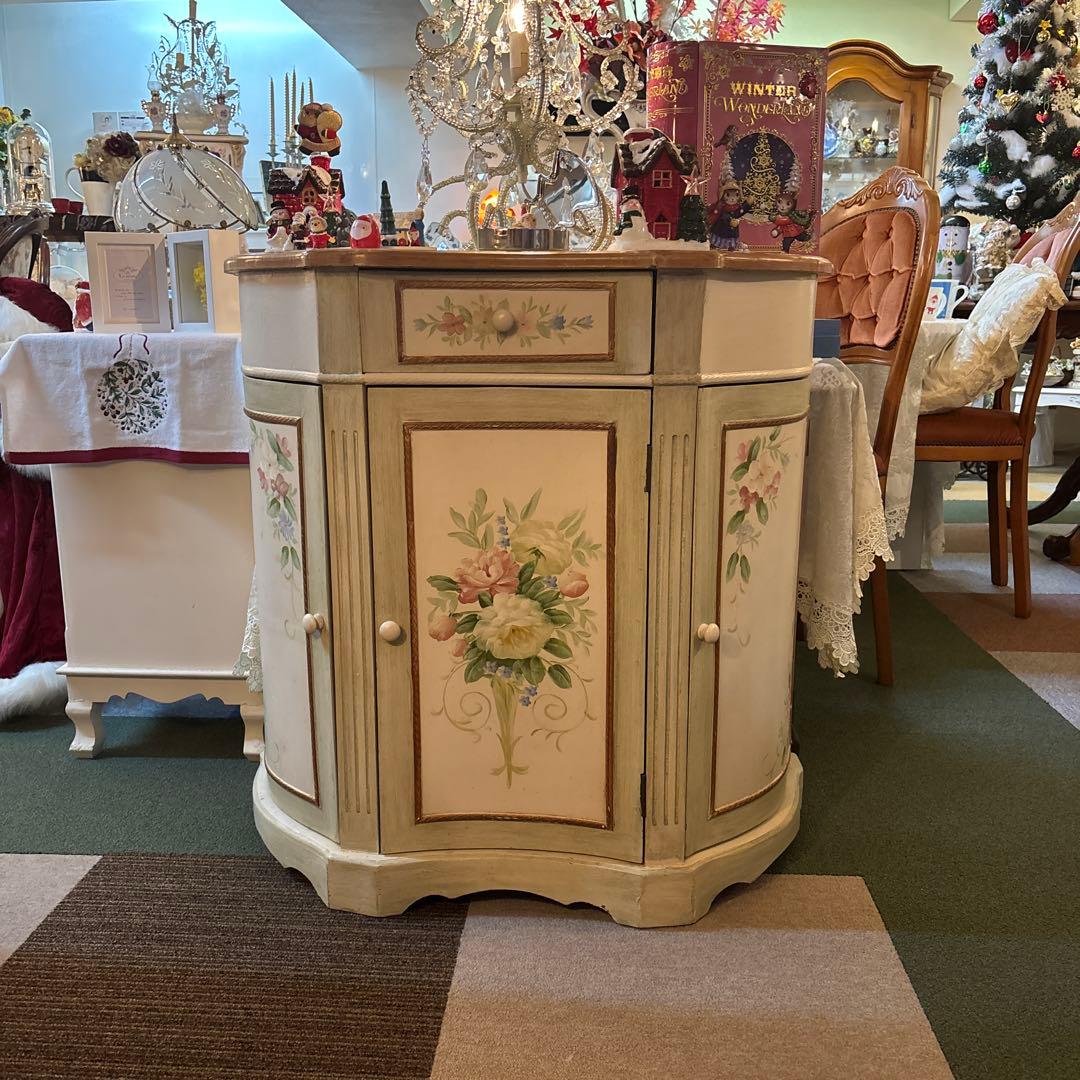 姫系　トールペイント　チェスト