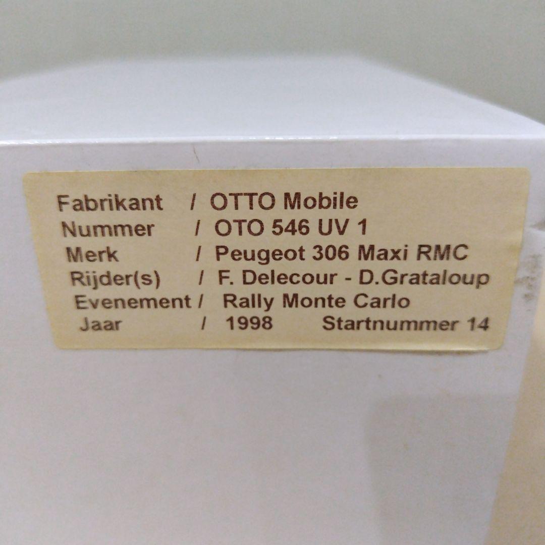ミニカー OTTO/Peugeot 306 Maxi RMC /Rally Carlo