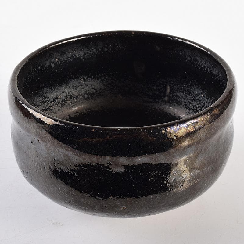 茶道具　楽吉左衛門　黒楽茶碗　共箱　M　R7666