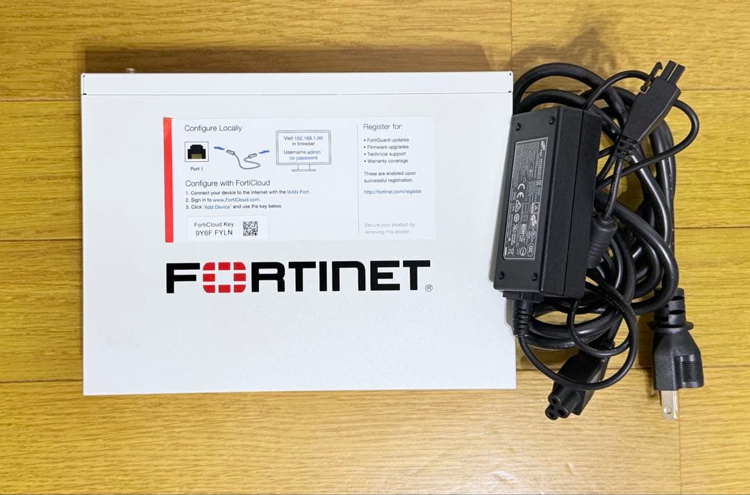 FORTINET FORTIGATE-60E(ライセンス切)【v7.4.9】②