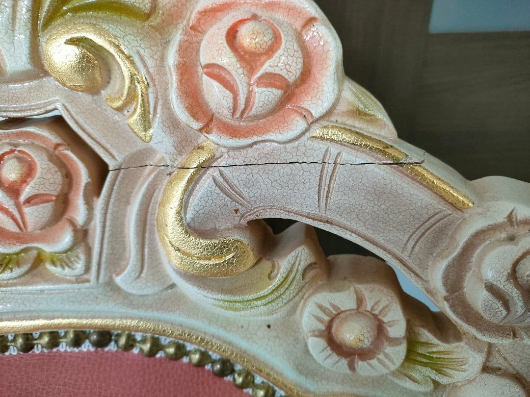 【おけい♛ྀི親孝行中様用】ロココ調 ダイニングチェア 1脚（２つ目）