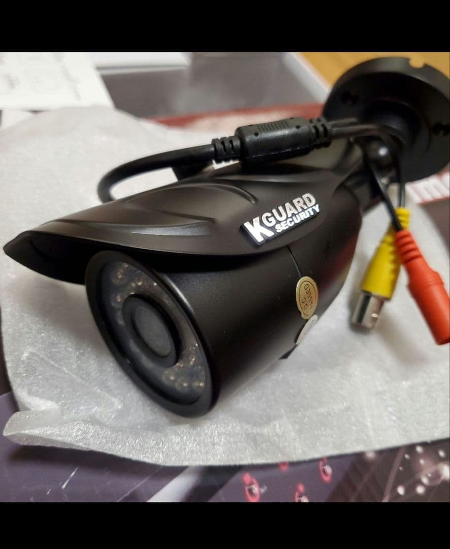 KGUARD 防犯カメラ4台 10m電源ケーブルセット 録画機なし