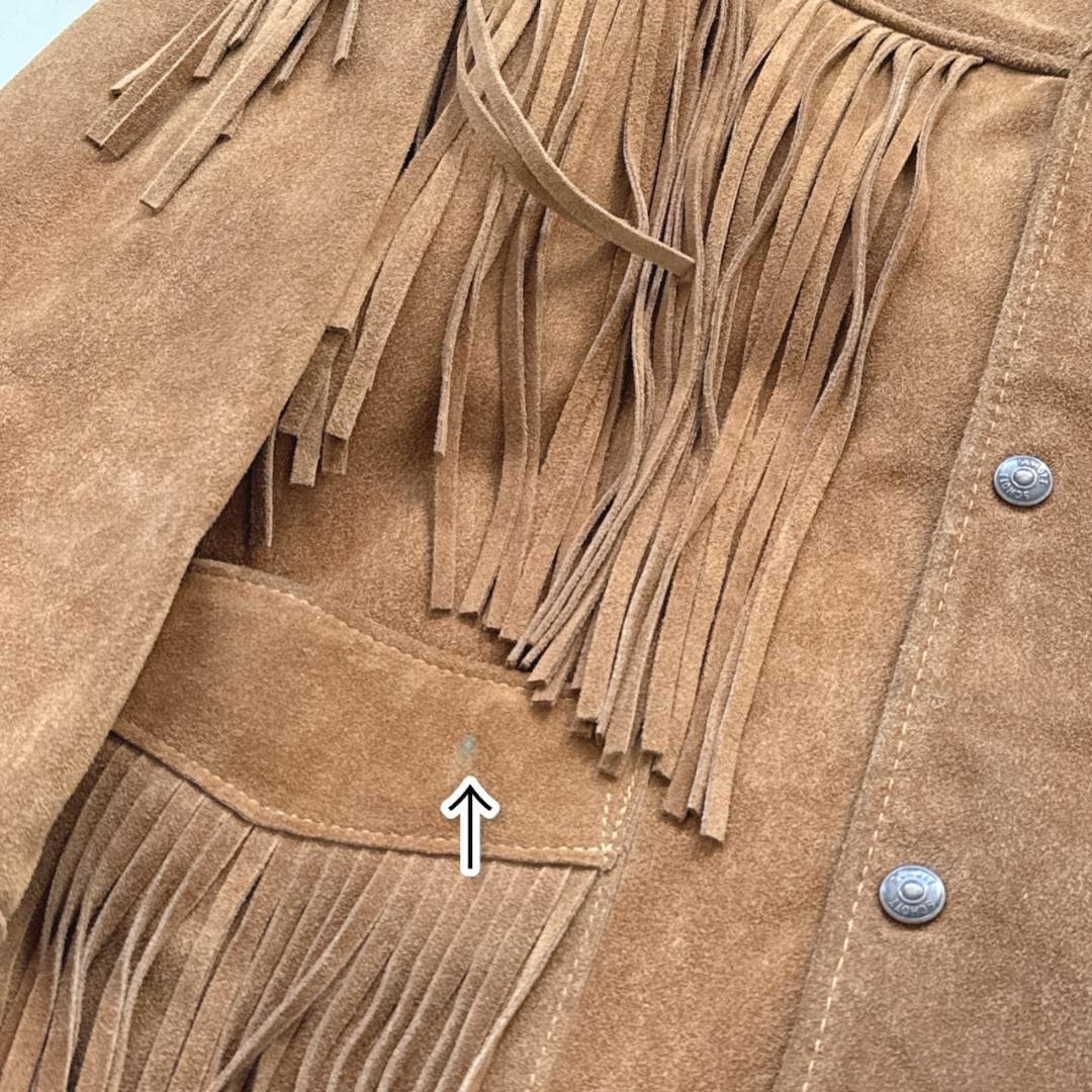 Schottショット395ウエスタンジャケット フリンジ スウェード 38