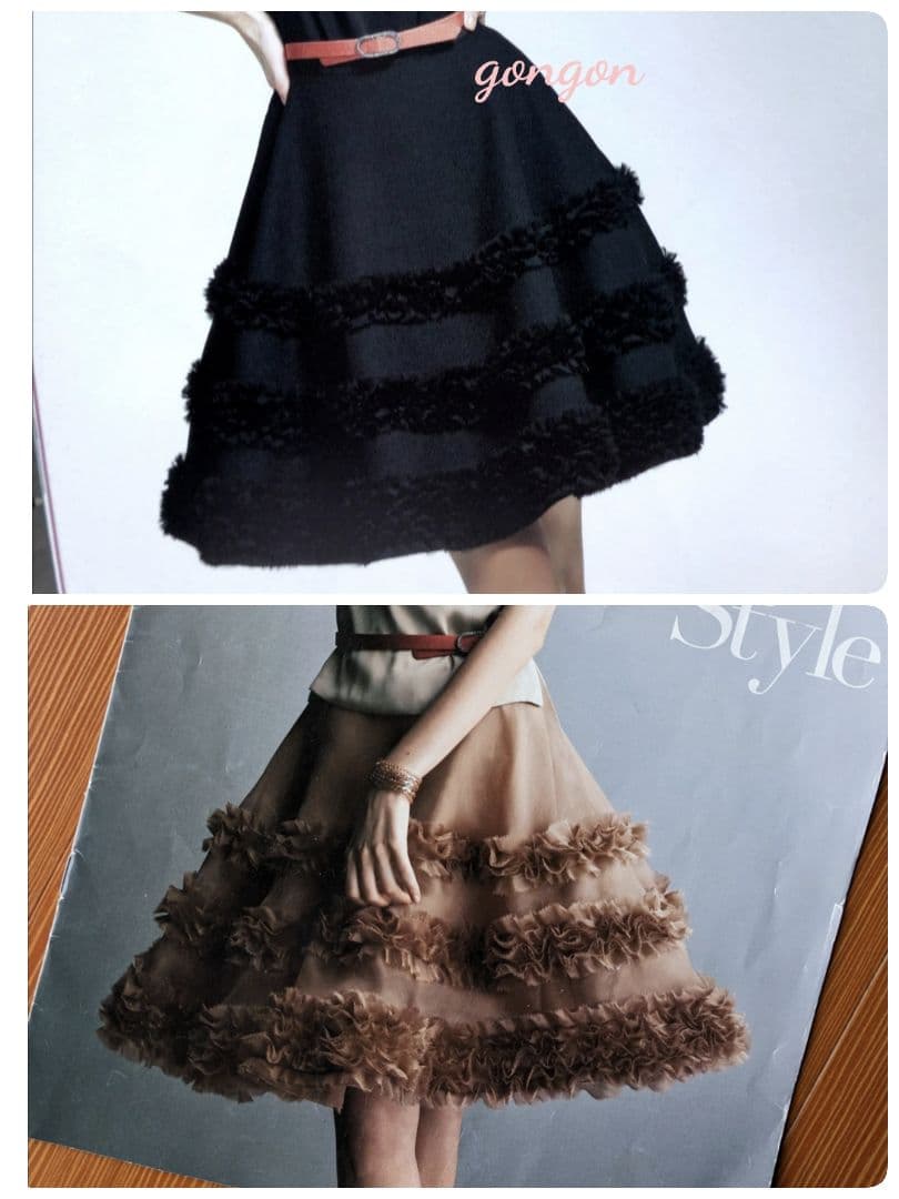 即完売☆美品♡ FOXEY 16万 イヴニング スカート 40 ウール フリル