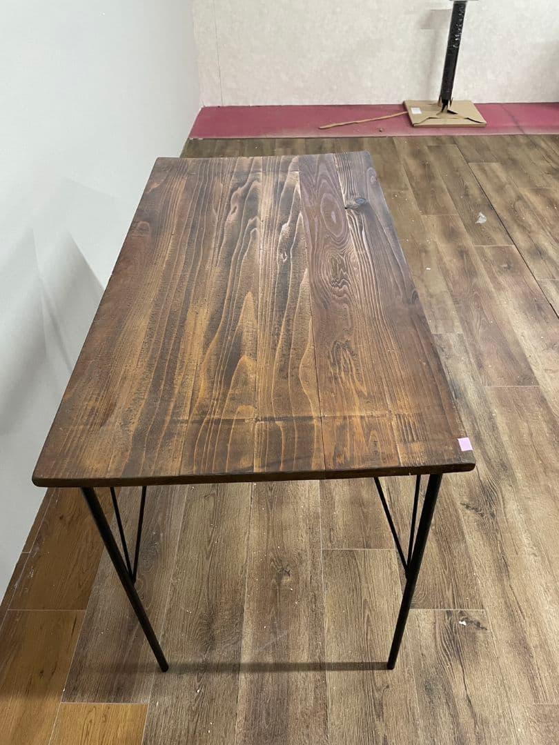 あ　ウォールナット色　カウンターテーブル　デスク　　幅 100cm