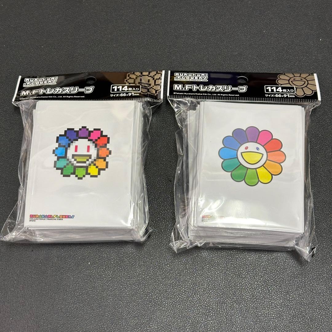 2種 村上隆 M.F トレカスリーブ108 ドットフラワー 114枚入り　レア