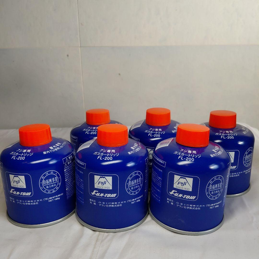 【未使用品】フジ FL-200 ガス缶 6個セット ガスカートリッジ