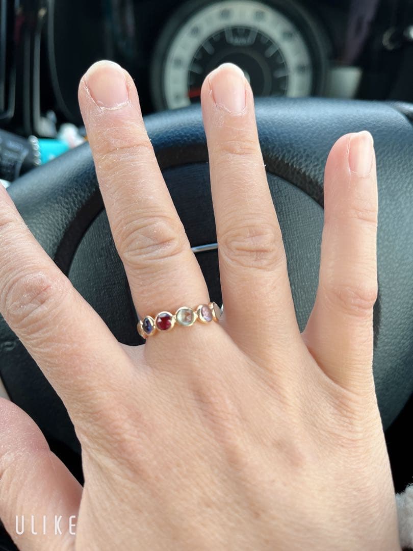 (美品) K10 アミュレットリング　13号