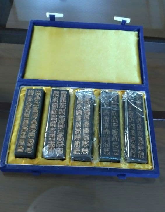 中国名墨 胡開文 蒼珮室主人製 5本組 古墨