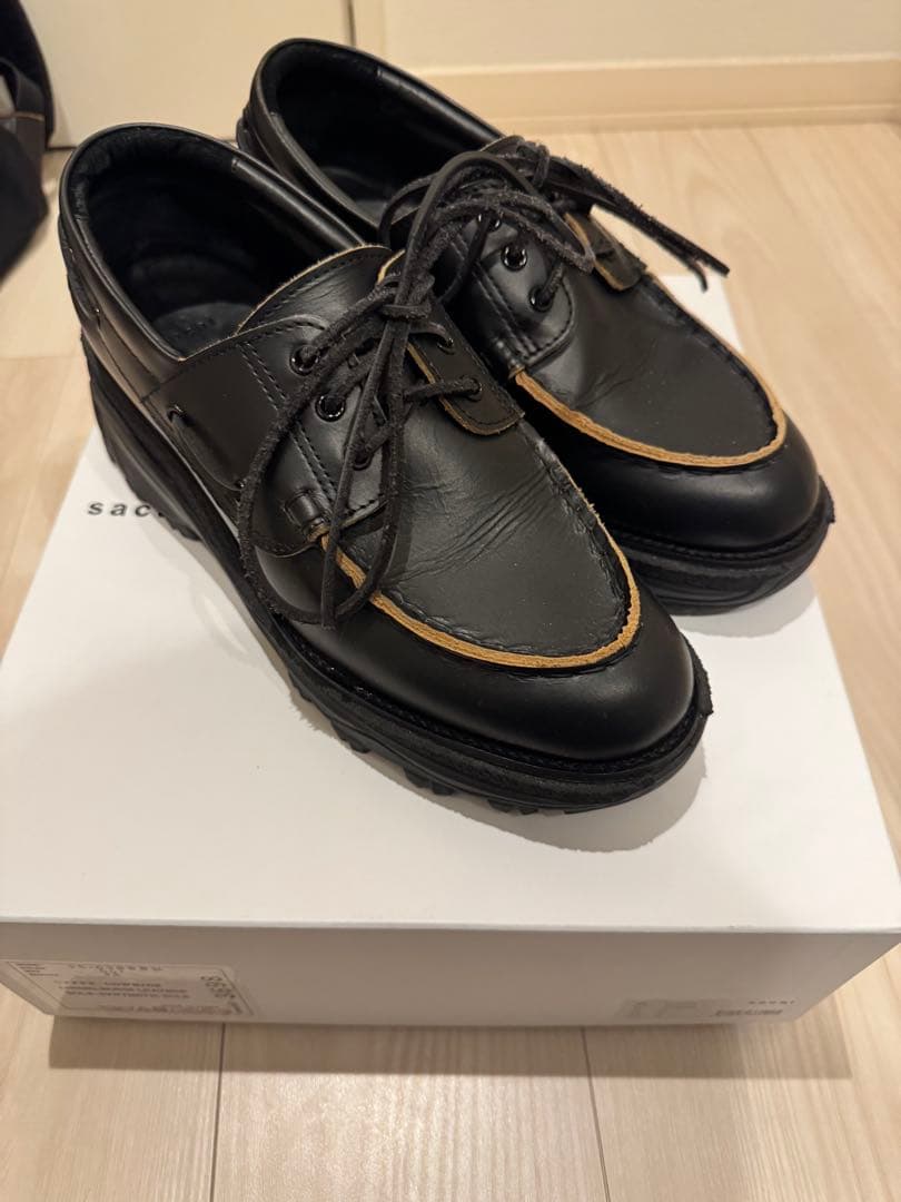靴 sacai 25SS Boat Shoes