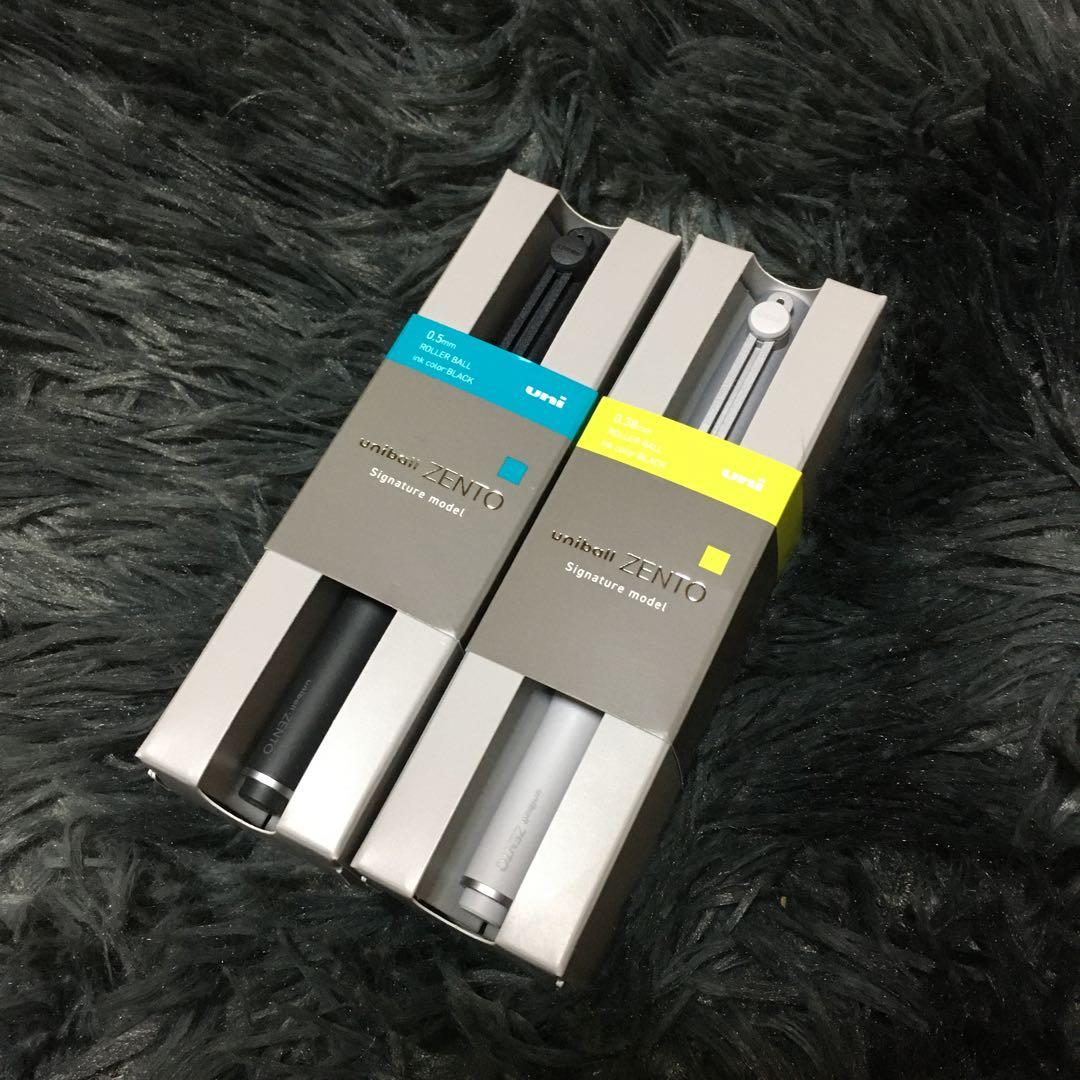 ユニボールゼント uniball ZENTO シグニチャーモデル シルバー 黒