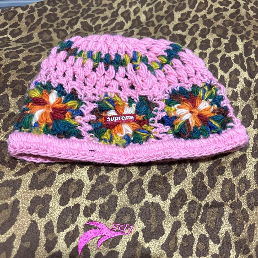 Supreme ニット帽 ピンク