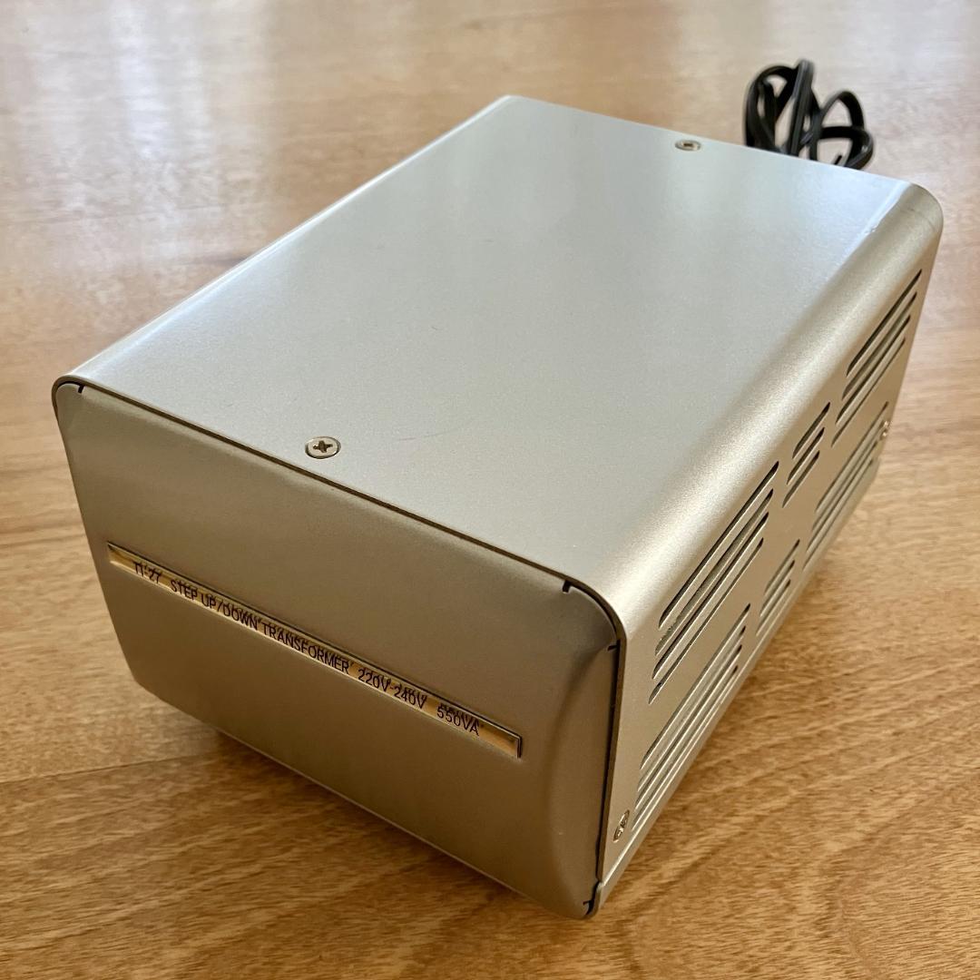 駐在や留学におすすめ【カシムラ】変圧器 TI-27 定格容量550W