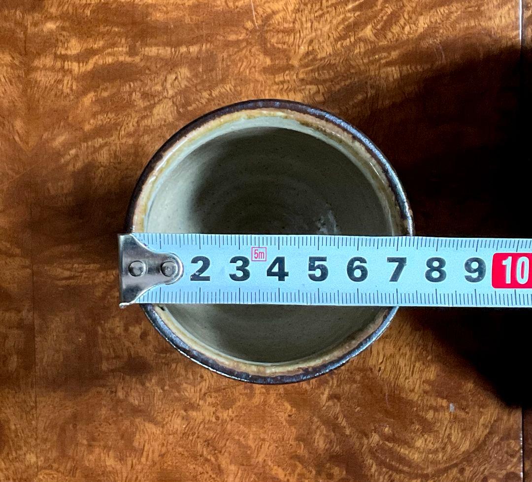 人間国宝　金城次郎　琉球壺屋焼　魚文　湯呑