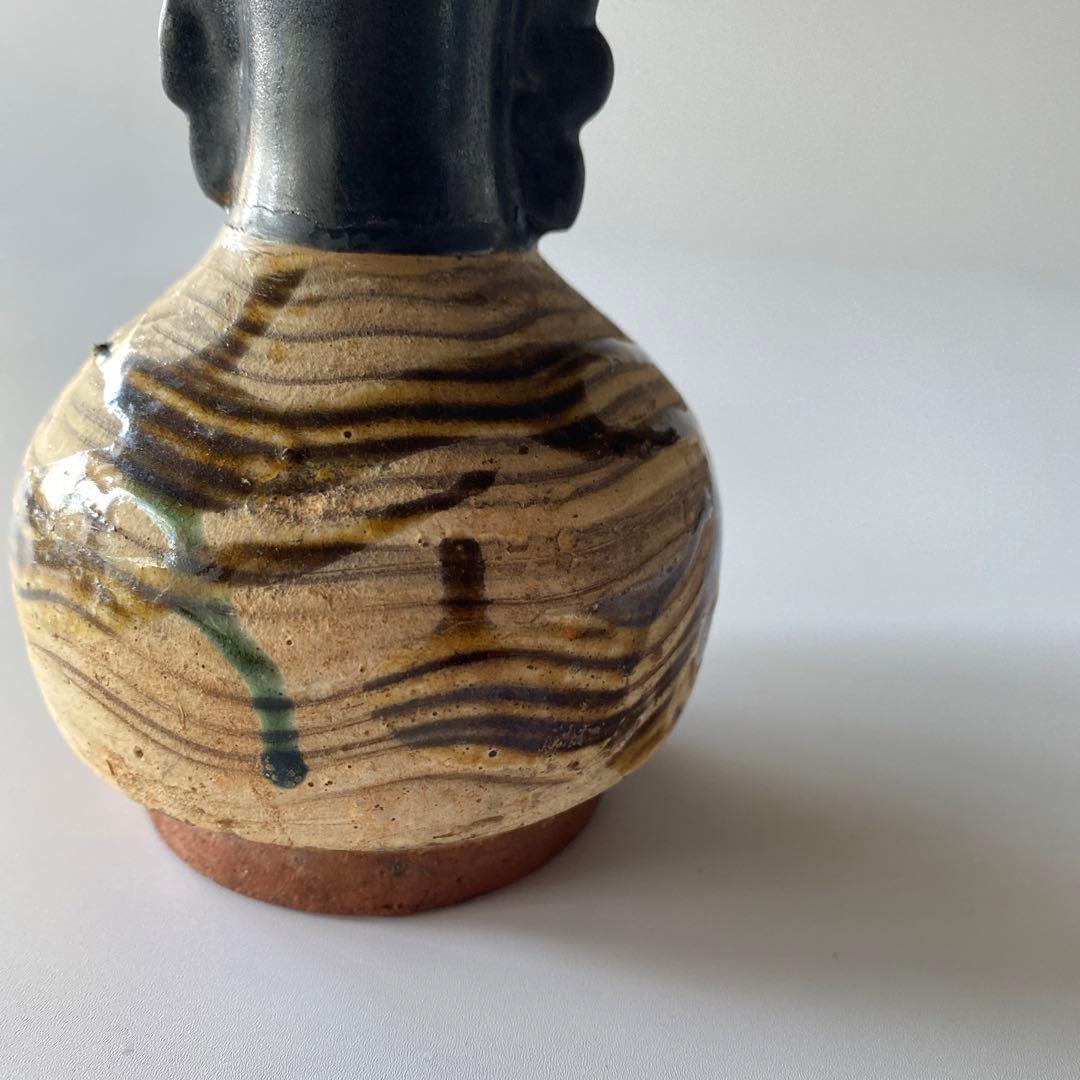 古唐津 唐津焼 岸岳系 花瓶 花器 花入れ 仏花瓶