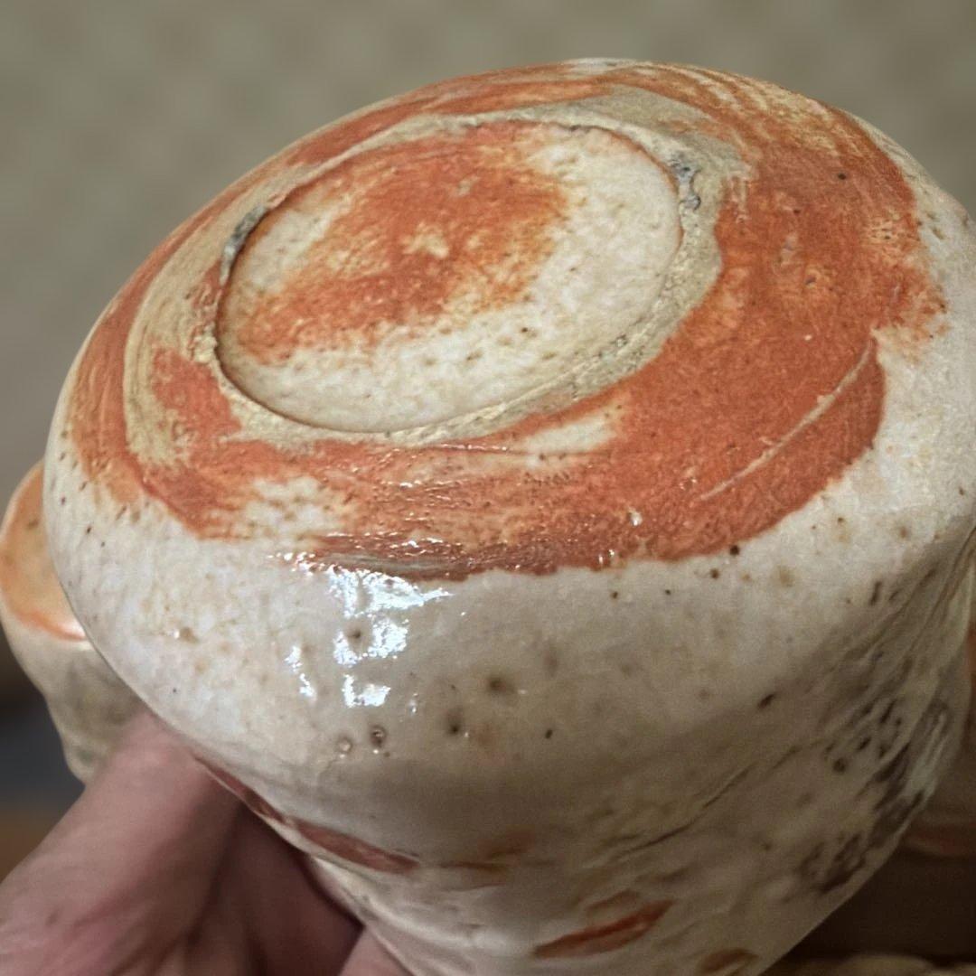 江戸時代　絵志野　向付　五客　無傷　茶碗　時代保管箱