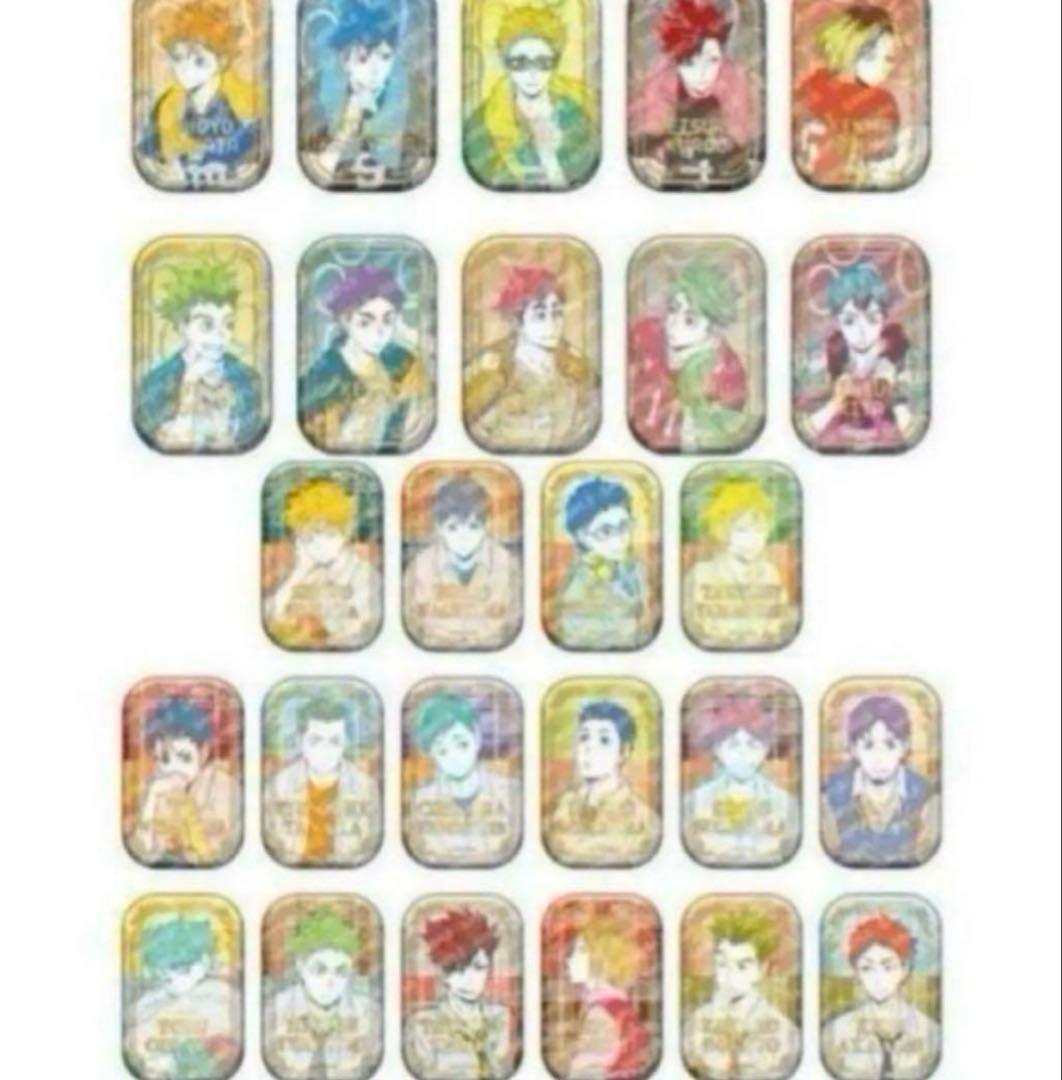 ハイキュー!! スクエア缶バッジ オフショット×カラー 第一弾 第二弾セット
