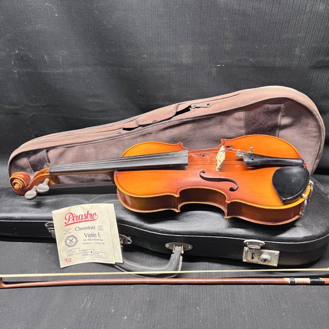 ▽※後右1098 鈴木バイオリン No.103 ケース 弓 ストラディバリウス