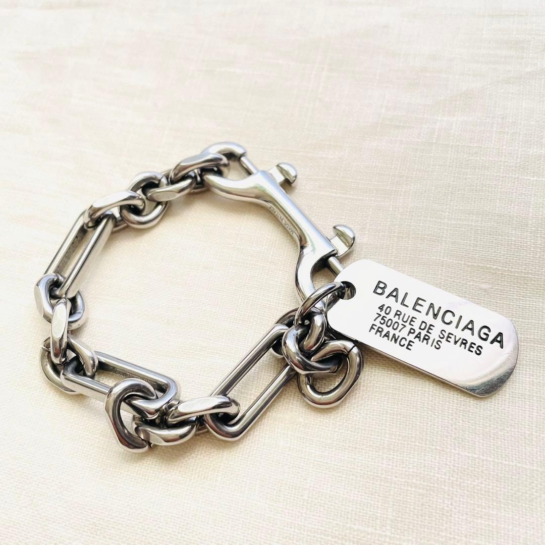 BALENCIAGA ブレスレット Tags カラビナ　バレンシアガ　タグ　M