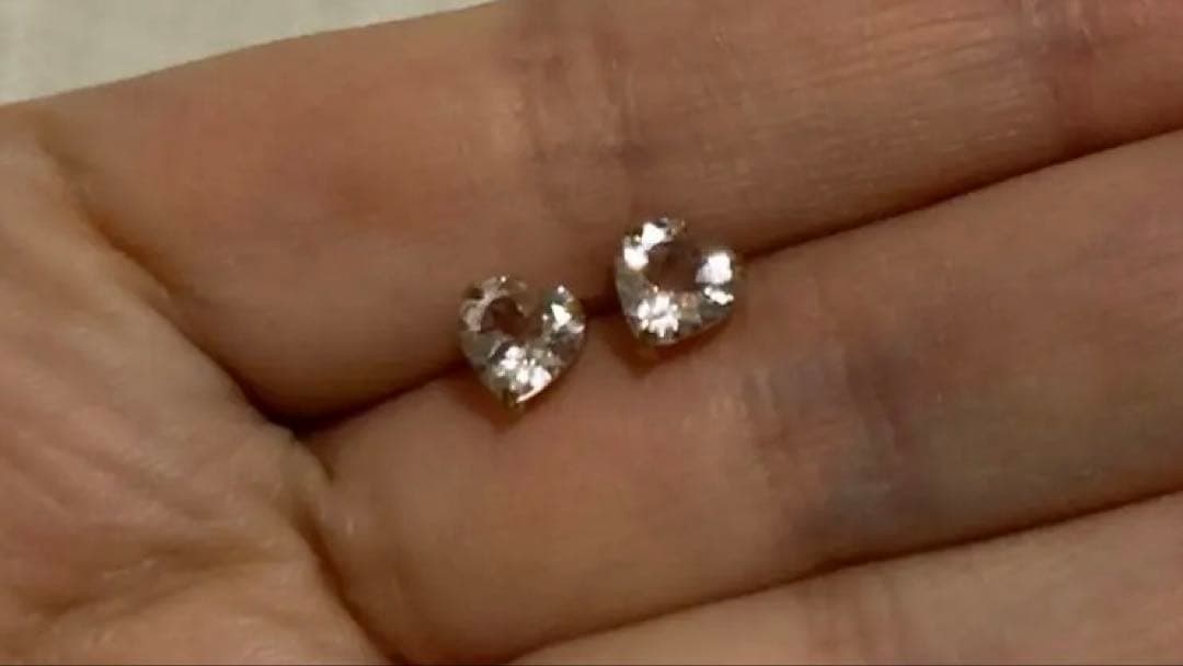 miiiii様　k18PG モルガナイト 1.0ct ピアス