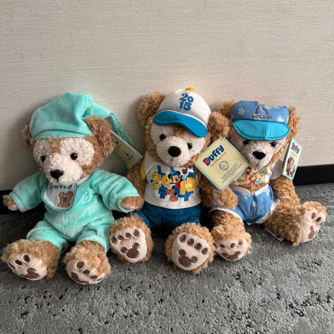 ダッフィー ぬいぐるみ 3体セット USA パリ ハワイ